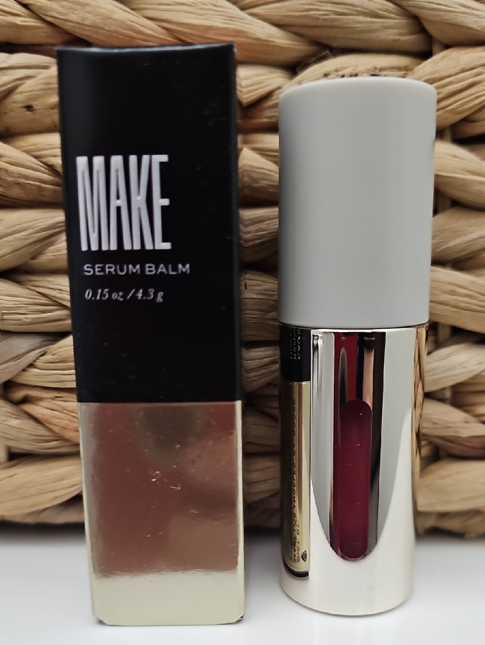 makeup geek Serum Balm Lip Gloss - Deep Rose Pink